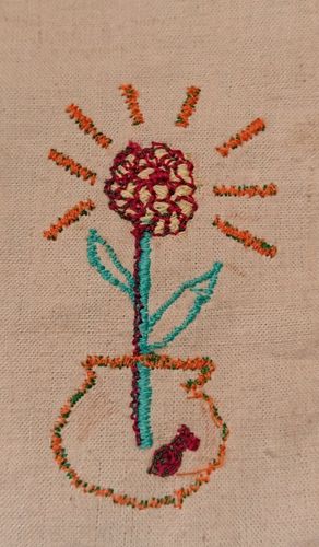 Patch flower bowl